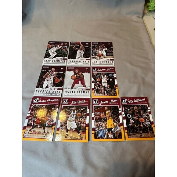 NBA Cleveland Cavaliers Panini Dunk Cards Lot of 10 2017 - Picture 1 of 5